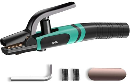 Supporto per elettrodi di saldatura 300A/600A/800A in rame morsetto per elettrodo pinza di tenuta pinza adatta per saldatore saldatrice bastone