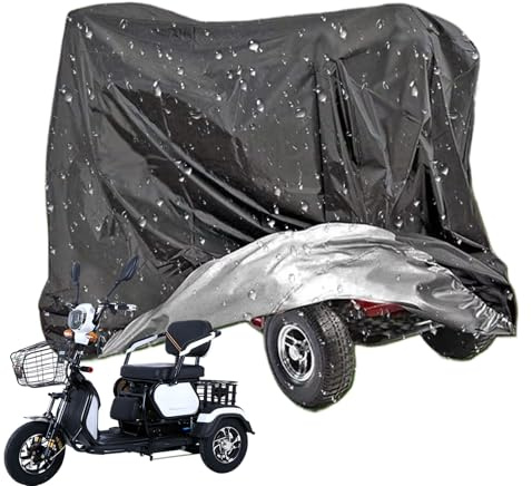 Derwrtup Scooter Tarpaulin Waterproof Rain Cover for Motorcycles Dustproof E Scooter Cover for Bicycle Training Outdoor Adventure Travel