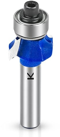 NICAVKIT - Fresa per arrotondamento da 3 mm con codolo da 8 mm, fresa circolare in metallo duro, bit per fresatrice, fresa per bordi per la lavorazione del legno