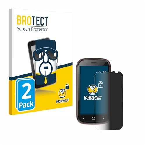 brotect Protection Anti-Espion pour Unihertz Jelly Star | 2 Pièces Anti-Spy Protection d'écran Made in Germany Privacy Film Écran de Confidentialité Clair
