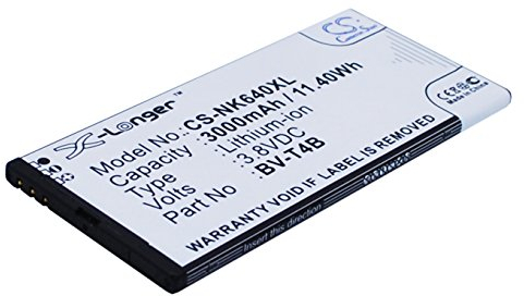 CS-NK640XL Akku 3000mAh Kompatibel mit [Microsoft] Lumia 640 XL, RM-1062, RM-1063 Ersetzt BV-T4B
