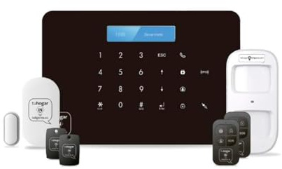 Kit de Alarmas para Casa SIN CUOTAS - Alarma Domótica THI-1 (WiFi + GSM) conectada a Internet + Línea Móvil - Seguridad para tu Casa o Negocio - SIN cuotas y SIN Límites - CONTROL TOTAL desde el Móvil