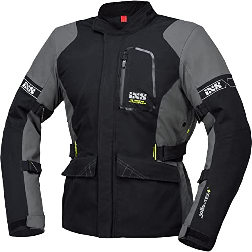 IXS Laminat ST-Plus Motorrad Textiljacke, schwarz/grau, L