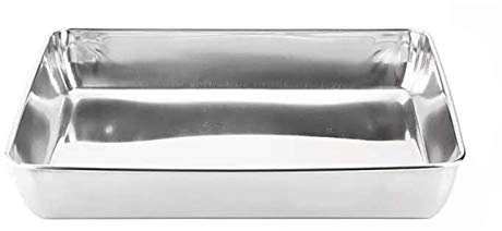 Teglia Da Forno,Teglie Da Forno In Acciaio Inox Rivestimento Antiaderente,Vassoio Da Forno Antiaderente (41.4 * 32 * 6.1CM)