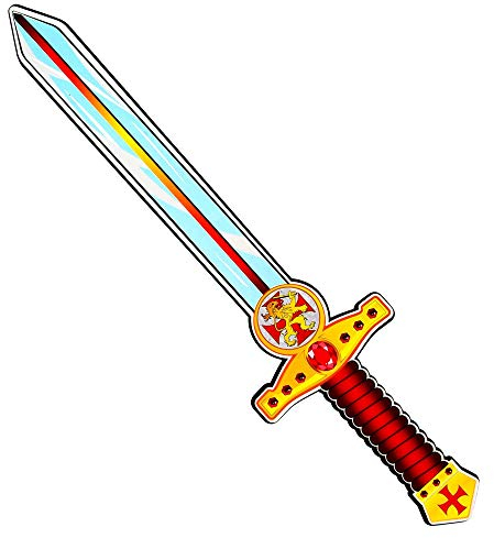 W WIDMANN MILANO Party Fashion - Schwert aus weichem Schaumstoff, für Kinder, Spielschwert, Waffe, Soldat, Mottoparty, Karneval