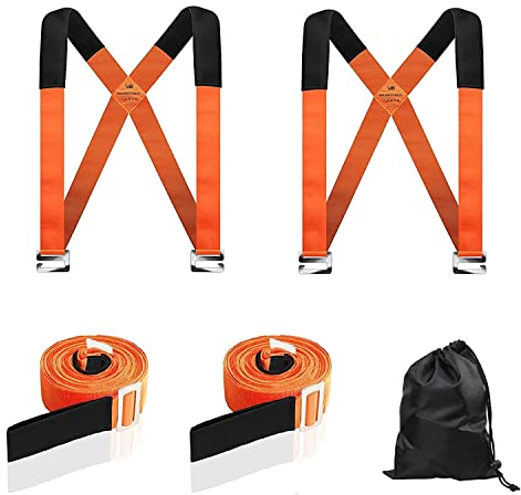 MAXBROTHERS 2 Personen Tragegurt, Transportgurt, Multifunktionaler Hebegurt für Möbel & Geräte | Möbeltragegurte Möbeln, Haushaltsgeräten, Matratzen und viele mehr