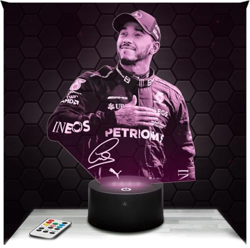 Lampephoto.fr - Lewis Hamilton F1 Driver Formula 1 Racing Car 3D Lamp Decoration, Gift idea for Men Lewis Hamilton F1 Driver Adult Night Light Room Decor, Original Christmas, Gift idea for Men TOP