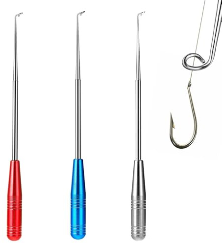 AZWOOD Sgancio da pesca, 2024 Aggiornato Ami da Pesca Rapido Rimozione Rapida, 3 Pezzi Grandi Dimensioni In Acciaio Inox Svitatore Gancio Pesca Portatile Per Ami da Pesca Piccoli e Grandi