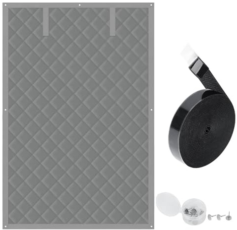 Fbinys Soundproof Privacy Screen, Heavy Duty Soundproof Sheet, Windproof Waterproof Blanket, Cold Protection Screen, 35.4x82.7 Inches Screen, For Use In Multiple Settings, Including Balconies