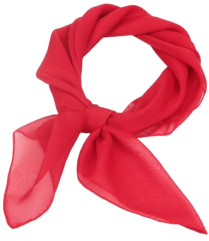 PMTFUMY Red Bandana, Red Scarf, Red Neck Scarf, Retro Head Scarf for Women, Perfect for Christmas and Stylish Gifts