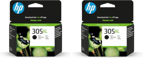 HP InkJetpatrone 305/305XL, Inhalt 4ml, 240, schwarz (Packung mit 2)