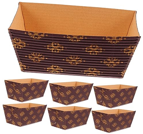 STOBAZA Moules Panettone Moules à Gâteaux en Papier Jetables Lot de 25 Papier Résistants à Haute Température pour Fêtes pour Mariages et Occasions Spéciales