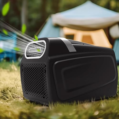 Portable Air Conditioner, Smart Air Cooler for Small Room & Camping with LED Display and Timer, Double Pipe AC for Room, Garage, and Patio