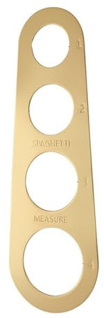 Règle de mesure de spaghetti en acier inoxydable et acier inoxydable mesurant 1 à 4 portions de 1 à 4 portions (doré)