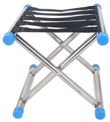 Fauitay Sgabello Pieghevole da Esterno Portatile con Struttura in Acciaio Inossidabile e Tessuto Oxford 600D per Campeggio, Pesca, Giardinaggio, Viaggi, Picnic Sulla Spiaggia (A)