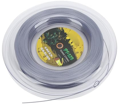 Keenso Tennissnöre Polyester Tennisracket Strängrulle 200 M 1,25 Mm 17 Gauge Räfflad Dubbelribbad för Amatörspelare Daglig Träning Bollkontroll Spinarmvänlig Känsla