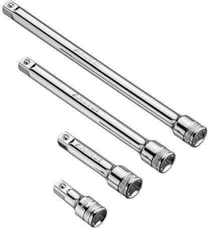 ARES 70244-teiliges 3/8-Zoll-Steckschlüssel-Verlängerungs-Set, inkl. Verlängerungen von 1 3/4 Zoll, 3 Zoll, 6 Zoll und 8 Zoll, Premium-Chrom-Vanadium-Stahl mit Spiegel-Finish