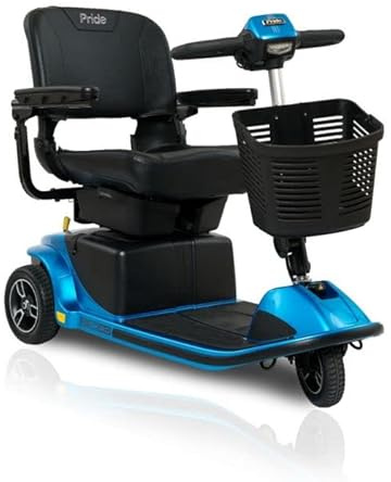 Pride Revo 2.0 3-Wheel Mobility Scooter with Ext Warranty (Blue)