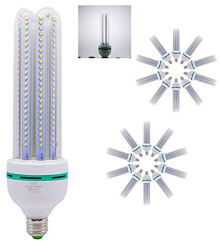 Chao Zan E27 LED Lampe U-Form Glas Glühbirne 32 W LED 3000LM ersetzt 250 W Halogen Leuchtmittel, AC 220 V E27, Kaltweiß (6000 Kelvin), Speichern 90% Energie,LED Energiesparlampe, 20 er Pack