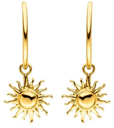 PURELEI® Sun Ohrringe (Gold) – Damenohrringe aus langlebigem Edelstahl – Wasserfeste Ohrringe Damen – Modeschmuck für deinen individuellen Look