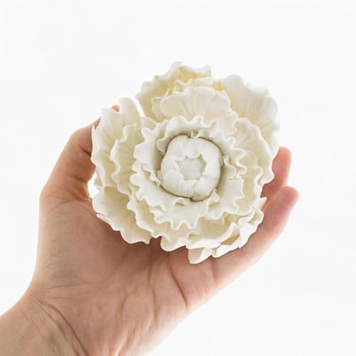 Cake Flowers – Gumpaste Flower for Cakes - White Peony Decoration for Cakes - Handmade - 1 Count – by Global Sugar Art and Chef Alan Tetreault