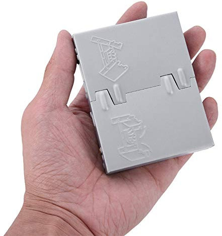Estufa de bolsillo plegable ultraligera, 95 x 75 mm, combustible sólido, para exteriores, plegable, portátil, quemador de bolsillo para leña