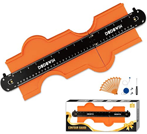 DODOWIN Connectable Contour Gauge Profile Tools 3 Size, Laminate Floor Shape Measuring Tools, Profile Gauge Tools, Mens Him Gifts for Christmas, Stocking Fillers for Dad Grandad Husband