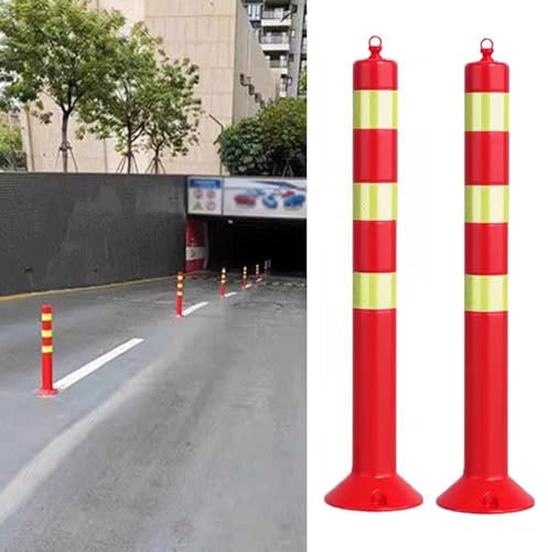 Verkehrskegel Leitkegel Absperrpfosten Privater Einfahrtskegel, 80cm Große Reflektierende Warnkegel Für Parkplätze, Straßenmarkierungen, Baugrundstücke, Gehwege Und Gewerbliche Nutzung (Size : 2 Pcs