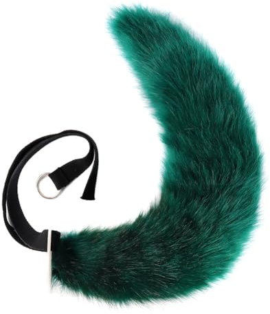 JAWSEU Langer Fuchsschwanz Cosplay Kunstpelz Wolf schwanz Tails, Tierschwanz Kunstfell Wolfsschwanz Kostüm Katze schwanz Cosplay Plüsch Kunstpelz Tail Tierschwanz Halloween Anime Großer Schwanz