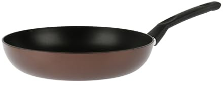 Sitram 713656 Poêle Aluminium Pressé EBENE Marron Ø 28 cm H 5,5 cm - Revêtement anti-adhésif Whitford Xylan sans PFOA, Manche thermorésistant soft touch - Tous feux dont induction
