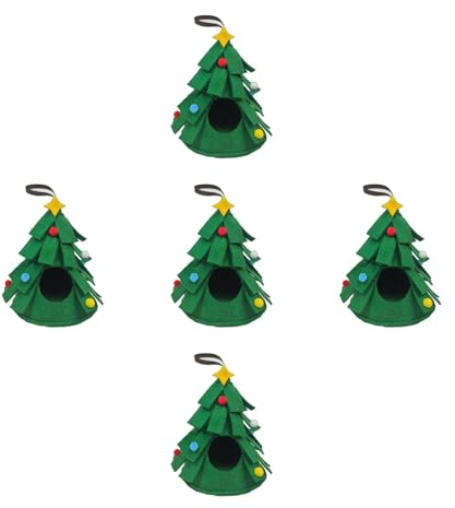 Saiyana Haustierbedarf, Zwerghamster, warmes Bett, Hängematte, Weihnachtsbaum-Form, Kleintiere, Käfigzubehör für Zuckergleiter, Streifenhörnchen