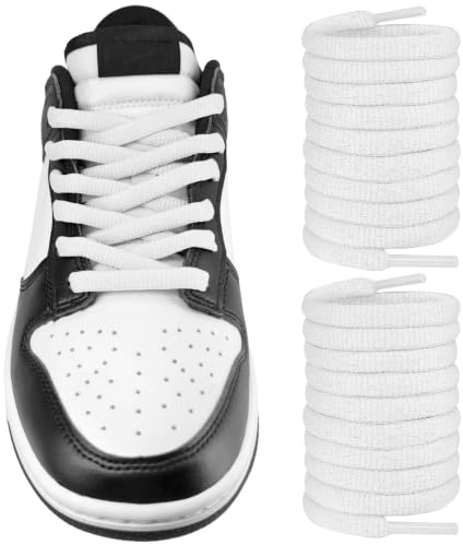 UamGlsob Cordones Planos para Nike Dunk SB Low Retro, Cordones Zapatos Elíptico de Ancho óptimo 8mm para Zapatillas de Skate y Baloncesto