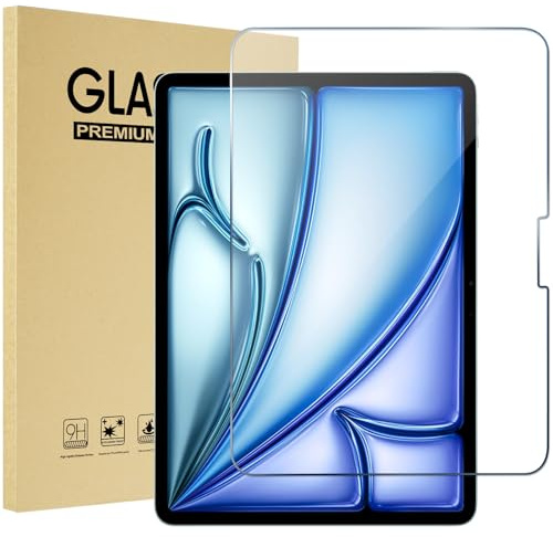 ProCase 1 Verre Trempé pour iPad Air 13 Pouces (M4) 2026/(M3) 2025/(M2) 2024, Film Protection Ecran, Screen Protecteur, Anti Rayures Sans Bulles 0.33mm Épaisseur Dureté 9H