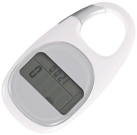 Happyyami Tragbarer Schrittzähler Leichter Gehzähler Abs Material Mit Vollbildanzeige Für Outdoor Fitness Und Reise