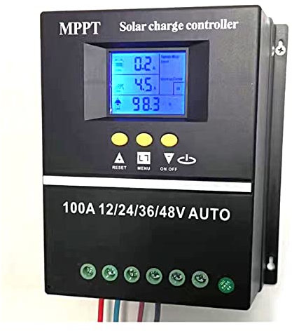 Contrôleur de charge solaire 100A/80A/60A MPPT/PWM Outils de contrôleur automatique 12V/24V/36V/48V Chargeur de batterie solaire PV avec LCD &Double USB(80A)