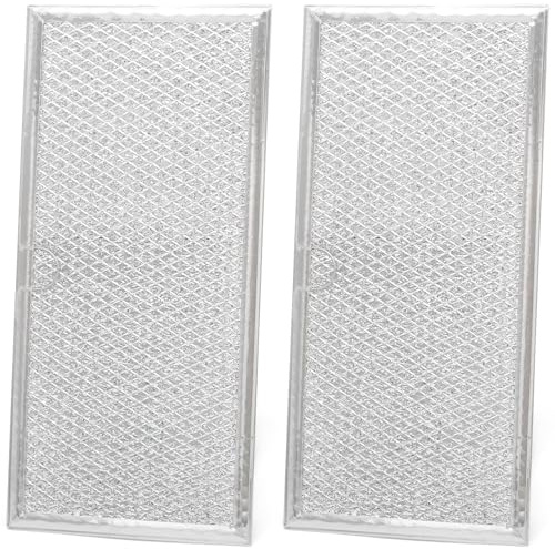 GLOXTED 2Pcs W10575379 W11190170 12-Laye Aluminum Mesh Downdraft Range Hood Grease Filter Compatible With Whirlp 5.5 x 11.63 x 0.09 Inches