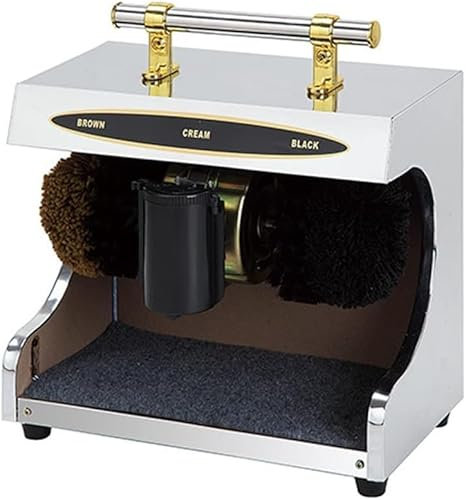 Cireuse à chaussures entièrement automatique, machine à cirer les chaussures électrique, machine à cirer les chaussures électrique automatique, polisseuse, nettoyante et brillante (acier inoxydable)