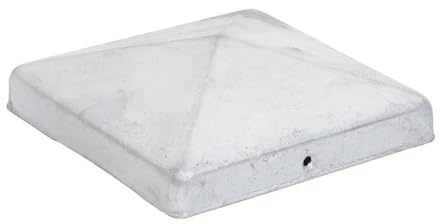 10x Pfostenkappe 141 x 141 mm Pyramide – Feuerverzinkter Stahl – Pfostenabdeckung für 140x140 mm Holzpfosten – Effektiver Wetterschutz für Zaunpfosten & Carports