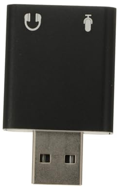 FUNNETOYU Scheda Audio Esterna USB Driver Adattatore Stereo con Jack Cuffie e Microfono per Laptop Gaming e Multimedia