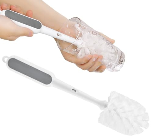 Goupillon pour bouteilles d'eau - Nettoyeur pour carafes de bière et de vin - Brosse amovible multi-usages pour bébé - Pour les voyages en plein air - Pièces étroites - Évier - Fournitures de cuisine