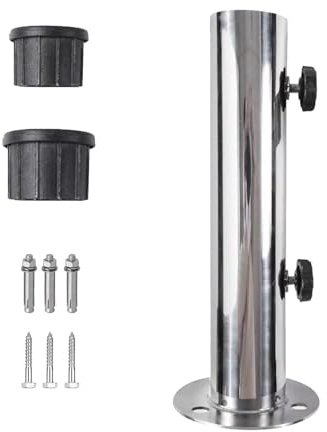 Zambuph Ombrellone da Giardino Resistente con Base in Acciaio Leggero e Impermeabile, per Esterni, da Spiaggia, Tende in Acciaio Inossidabile, Riparo dal Sole