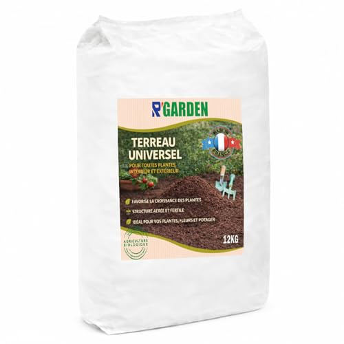 Terreau Universel Premium | Biodégradable | Parfait pour l’Agriculture Bio - Fabriqué en France (12KG)