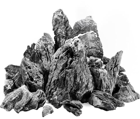 ZHITENG 500g Natürlicher Seiryu Rock, 3-6 cm Aquarium Steine Aquarium Deko | Aquascaping und Landschaftsgestaltung Dekorative Steine für Aquarien, Bepflanzte Aquarien und Amphibien Terrarien
