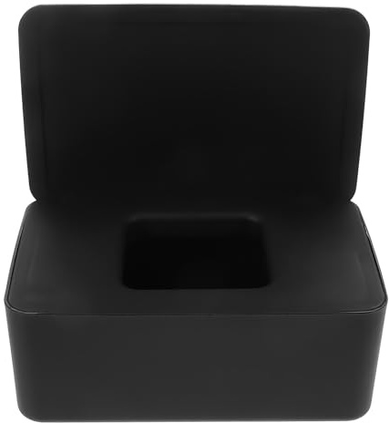 TOYANDONA Feuchttücherbox Praktische Handhabung mit Deckel aus Kunststoff Moderne und Minimalistische und Minimalistischer Taschentuchspender Einfache Wartung für Wohnzimmer und Badezimmer