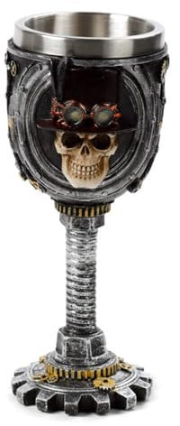 Puckator Calice de Décoration - Crâne Steampunk