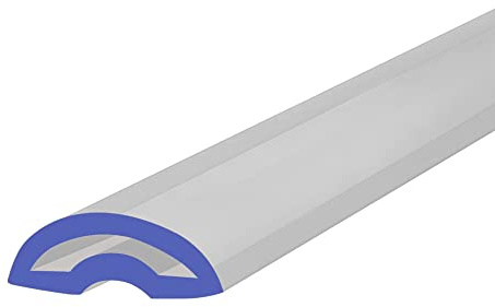 Shower or Bath Threshold Water Barrier Seal Strip | 80cm, 90cm, 140cm or 200cm Long | Clear, White or Black | Useful in Wetrooms or with Doors or Screens | Soft Material | SEAL119 (200cm, Clear)