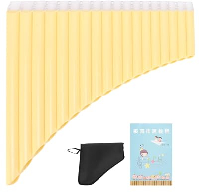 Panflöte, C-Taste Panflöten mit Bunte Pappe Tragetasche, Leicht zu Erlernen ABS Holzblasinstrumente Panflötenmusik Holzblasinstrumente Traditionelle Musikinstrumente Für Kinder Erwachsene Anfänger