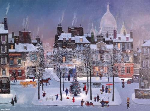 Buffalo Games - Michel Delacroix - Christmas in Monmartre - 1000 Piece Jigsaw Puzzle for Adults -Challenging Puzzle Perfect for Game Nights - Finished Size is 26.75 x 19.75