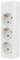 REV Ciabatta multipla senza cavo, 3 prese, max. 3680 W, colore: bianco
