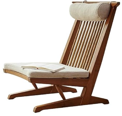 TYBGAU Boutique UK Esszimmerstuhl Small Spaces Rattan-Sessel, Massivholz-Retro-Balkon-Sessel, Design-Sessel mit hoher Rückenlehne für Wohnzimmer, Schlafzimmer, Terrasse Terrassenstühle